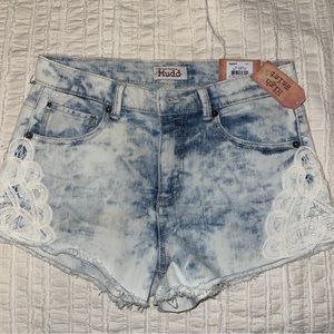 MUDD high waist jean shorts